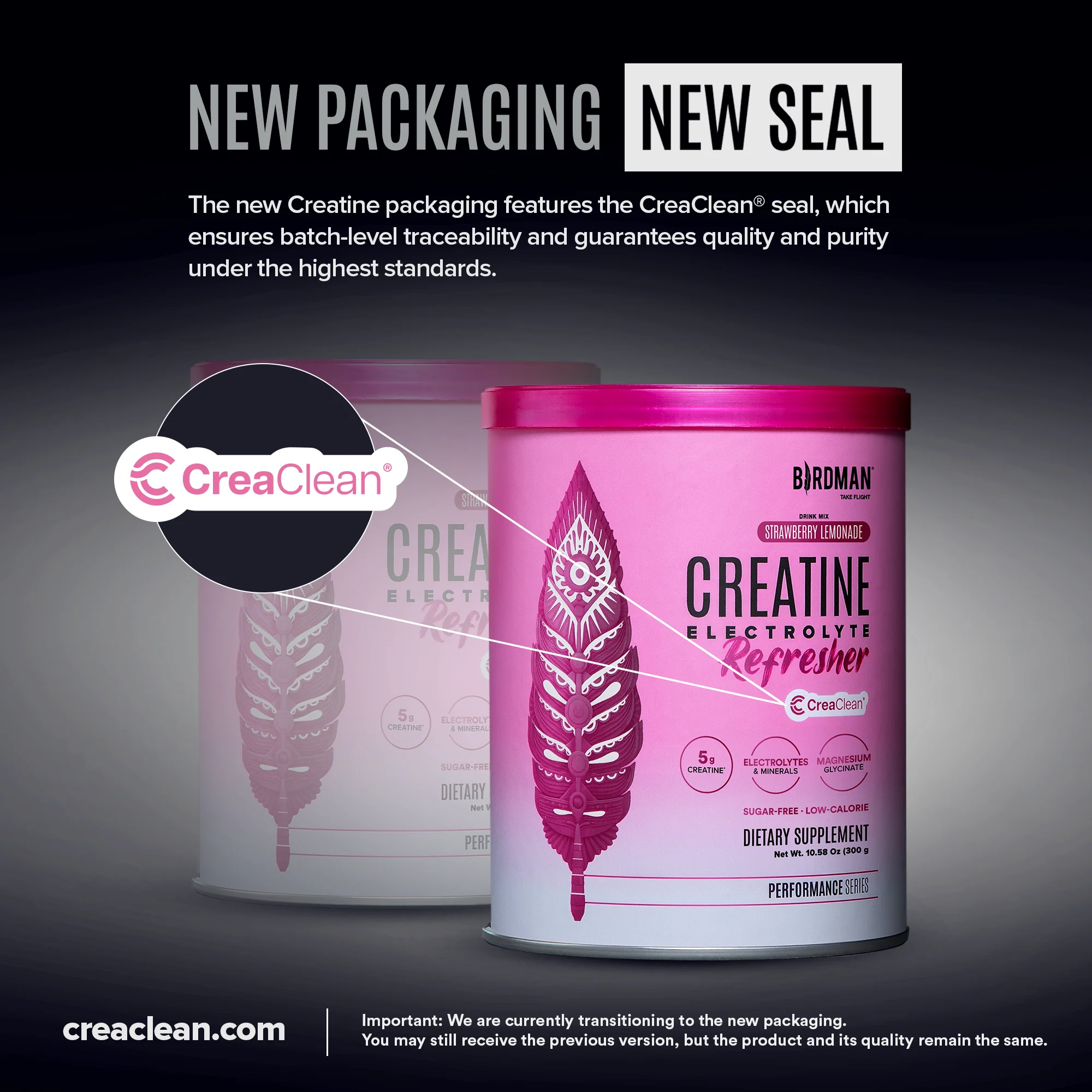 Creatine Refresher - Creatine Monohydrate + Electrolytes + Magnesium - Strawberry Lemonade - 0.66lbs - Image 3